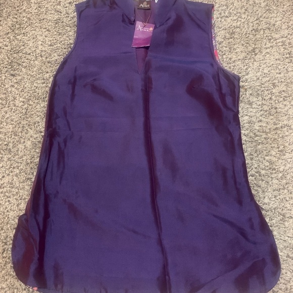 ARTISANS ANGKOR 100% Natural Pure Silk Top - Picture 7 of 15